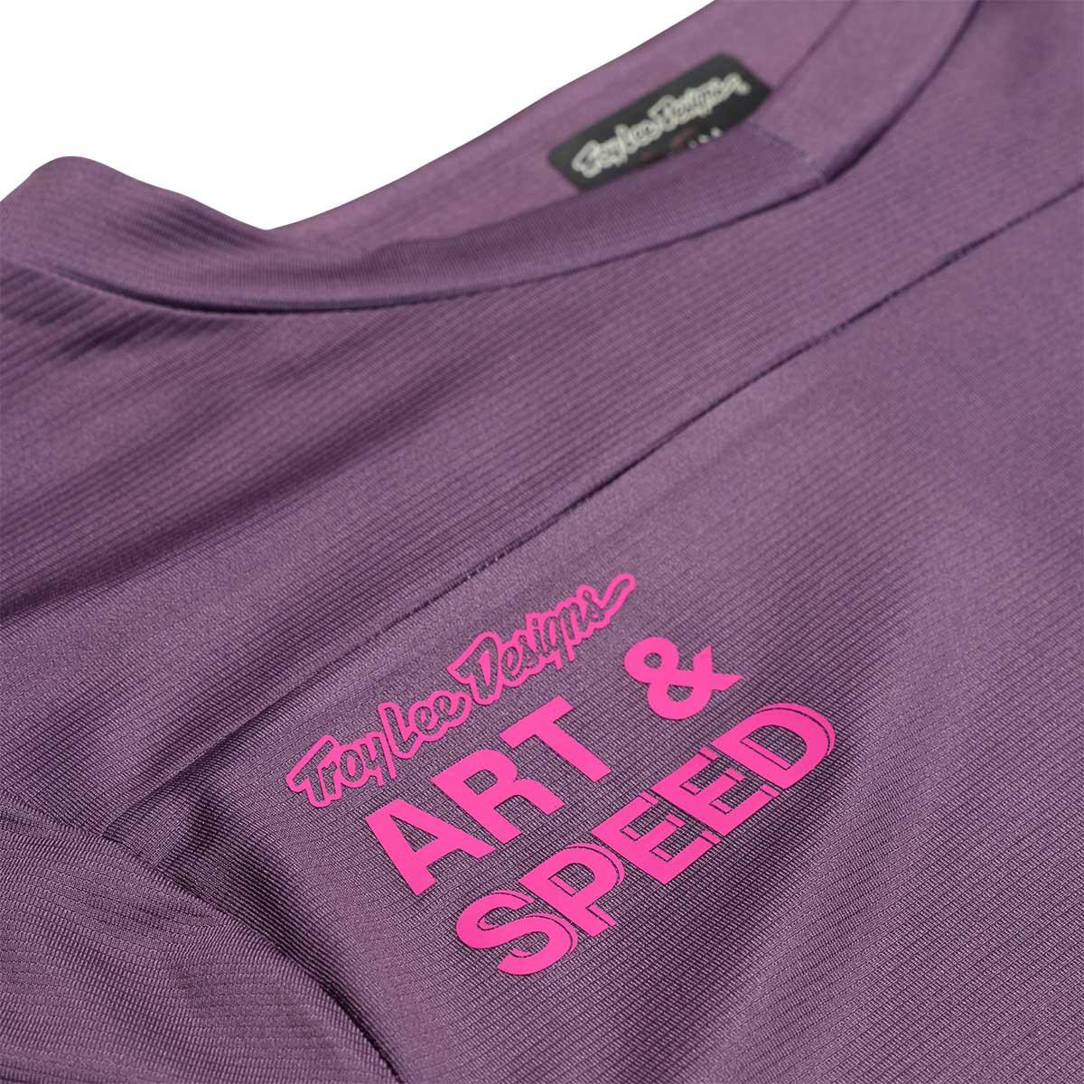 Troy Lee Designs Skyline Short Sleeve Jersey Men's in Radioscape Deep Purple